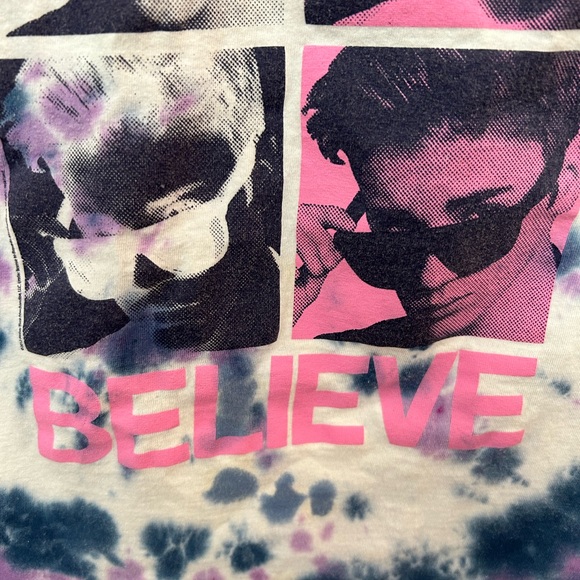 Justin Bieber Custom Tie Dye Graphic T-Shirt Youth Medium Women XS - Picture 3 of 6